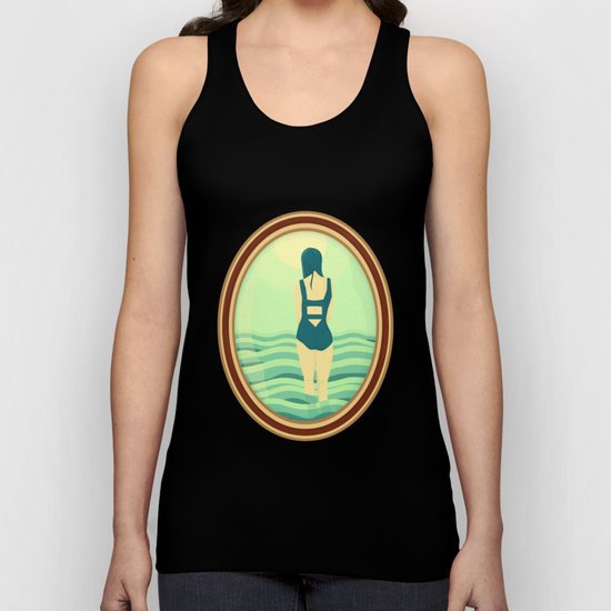 Blue Nostalgia Unisex Tank Top