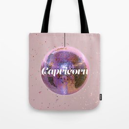 Disco Capricorn Sign Tote Bag