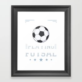 Futsal Soccer Ball Court Goal Training Player Framed Art Print