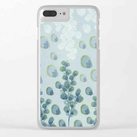 Painted floral Pattern 01 Clear iPhone Case