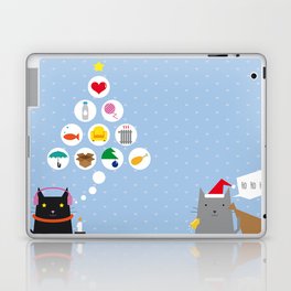 Santa Cat Laptop & iPad Skin