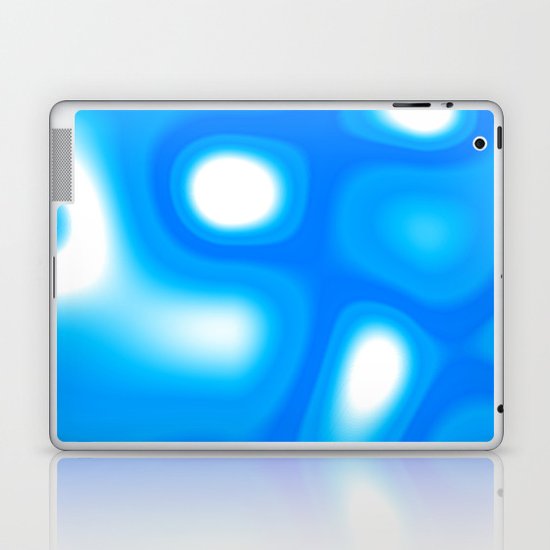 Blue and White Abstract Laptop & iPad Skin