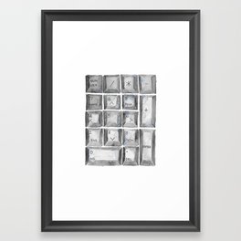 Number Pad Framed Art Print