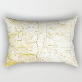 Paso Robles, CA from 1948 Vintage Map - High Quality Rectangular Pillow