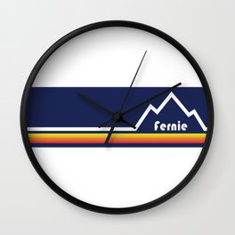 Fernie, British Columbia Wall Clock