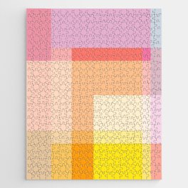 Geometric Shapes 24 | Pastel Jigsaw Puzzle