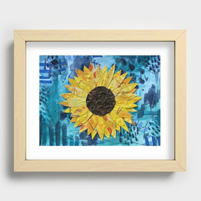 Sunflower  Recessed Framed Print