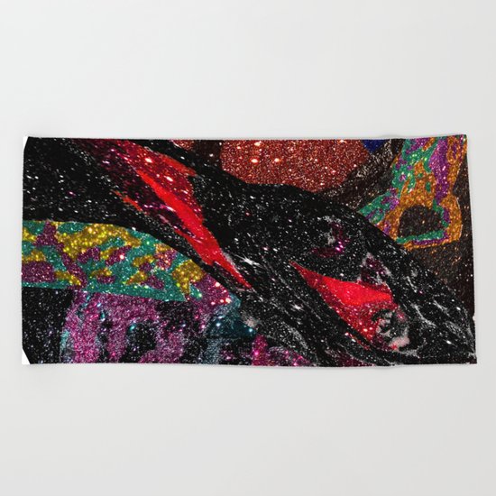 Space Hair Beach Towel