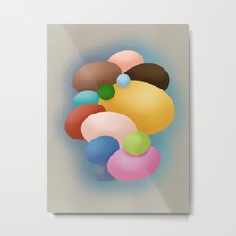 Colorful Bubbles Metal Print | Floatingovals, Oval, Circles, Floating, Surreal, Bubbles, Abstract, Digital, Digitalpaint, Eggshape 