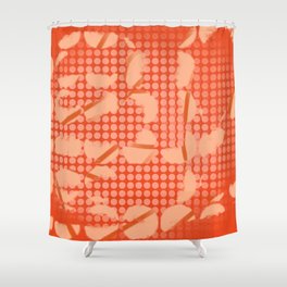 Red spots Shower Curtain