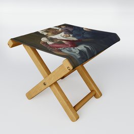 art by johannes vermeer Folding Stool