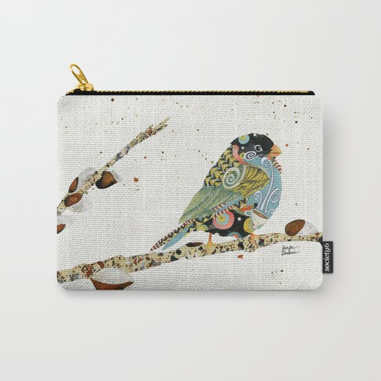 Cafe Swirly Bird 4 Carry-All Pouch
