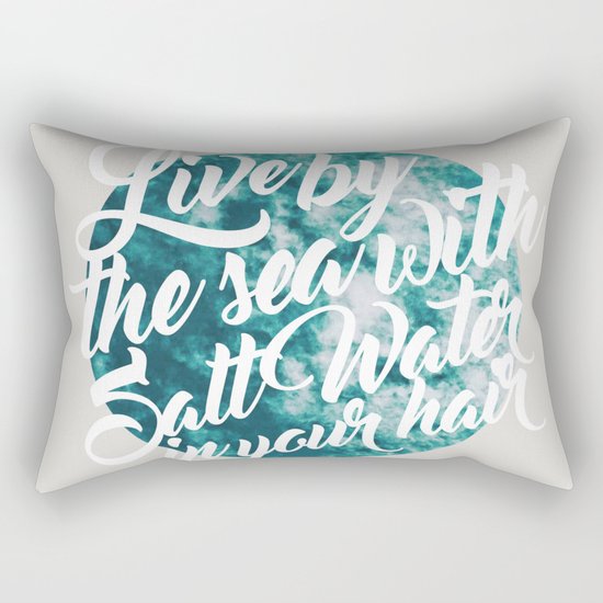 Salt Water #society6 #decor #buyart Rectangular Pillow
