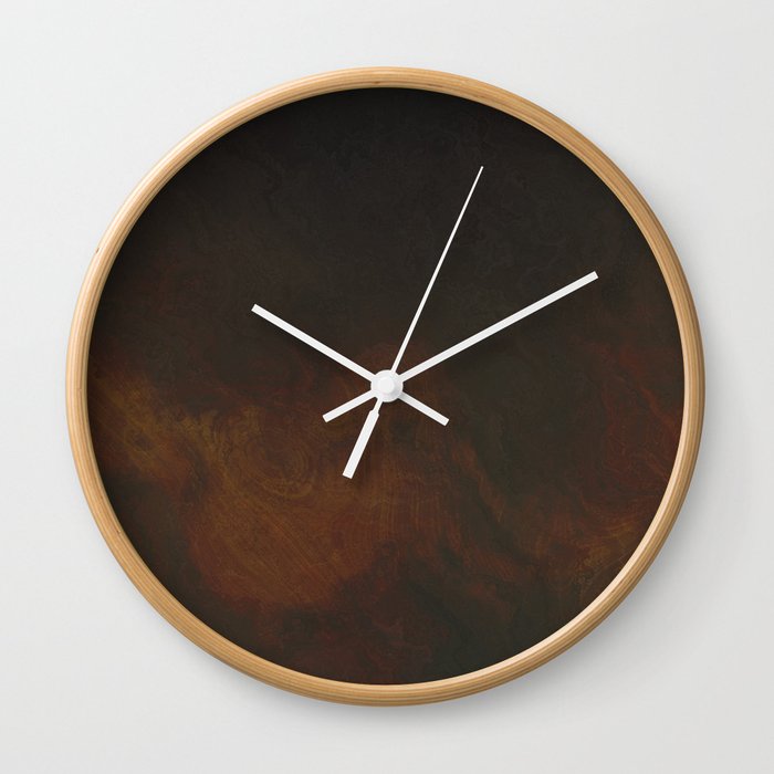 Warm brown rusty cooper  Wall Clock