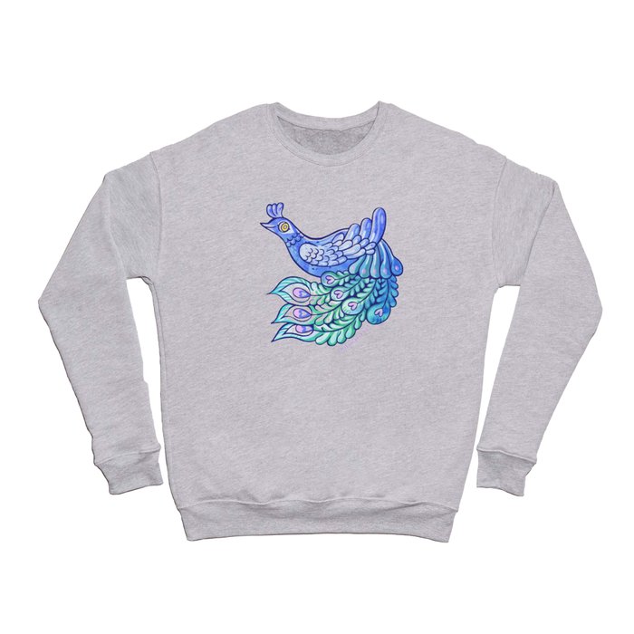 Blue Peacock Crewneck Sweatshirt