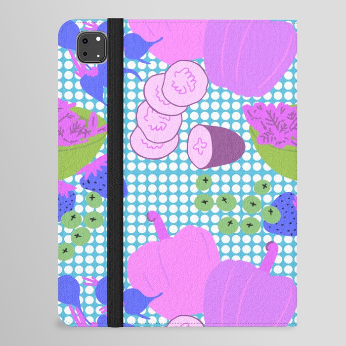 Mid-Century Modern Spring Garden Salad Pink iPad Folio Case
