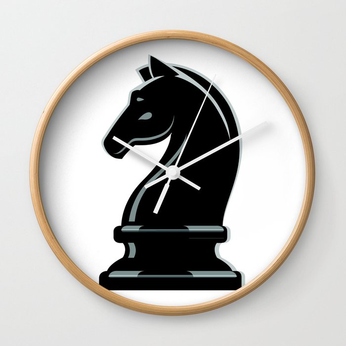 Knight Chess Piece Wall Clock