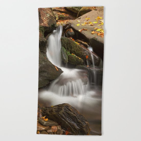 Crescent Crater Falls Beach Towel