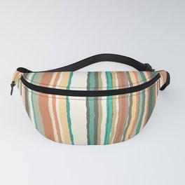 Paper Texture Stripes Fanny Pack | Abstract, Geometric, Multicolored, Papertexture, Digitalart, Graphicdesign, Vintageretrocolors, Blanketsclocks, Simplistic, Greenyellowgrey 