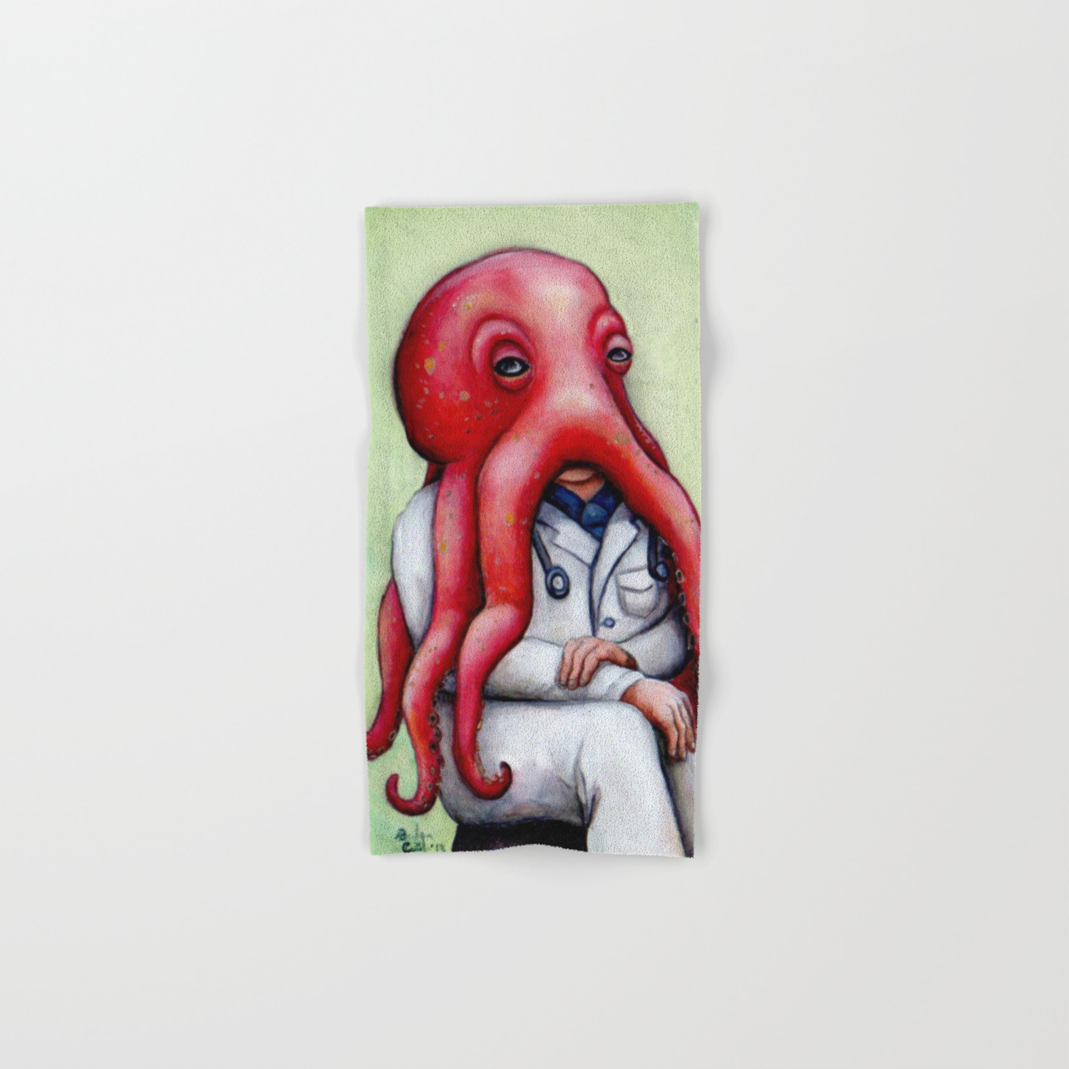 Dr Octopus Hand Bath Towel By Marbart Society6