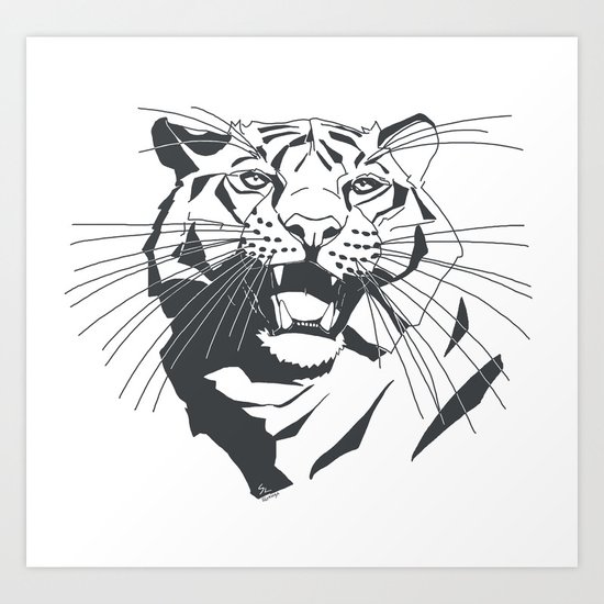 TIGER K01 Art Print