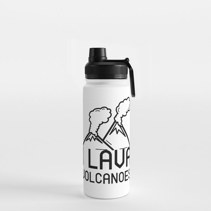 I Lava Volcanoes T-Shirt, Funny Volcano Water Bottle
