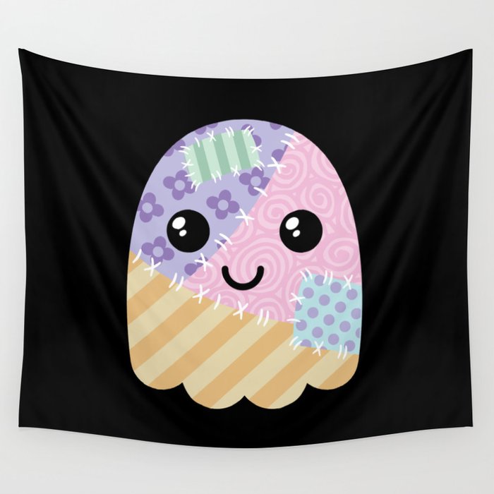 Patchwork ghost Wall Tapestry