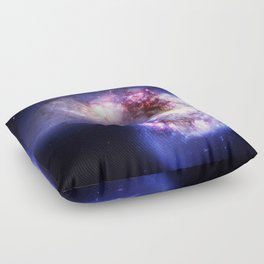 Colorful Universe Nebula Galaxy And Stars Floor Pillow