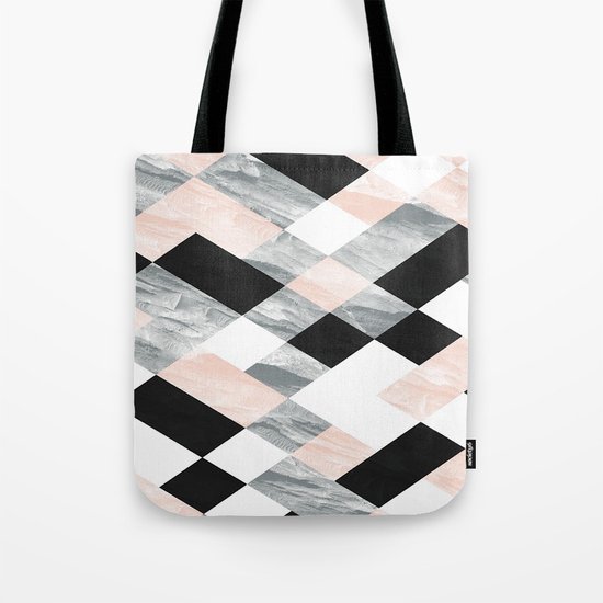 Pastel Scheme Geometry Tote Bag