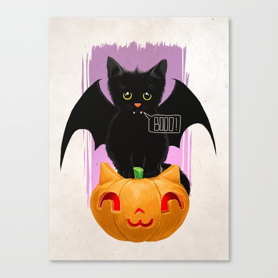 flying kitten Canvas Print