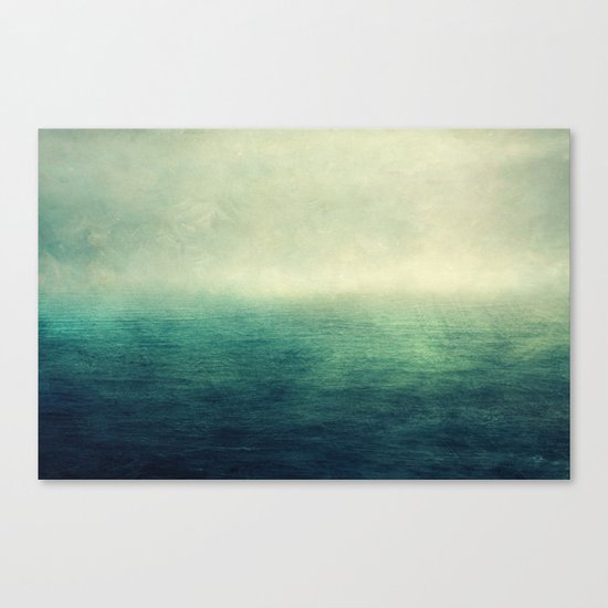 Moody ocean Canvas Print