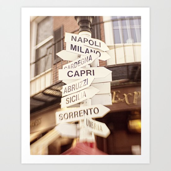 Lead me to Italy Art Print