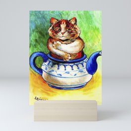 Louis Wain Cats In The Teapot Cat Mini Art Print