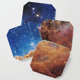 Nasa and esa  picture 64 : Carina Nebula by James Webb telescope Coaster | Astrophysical, Telescope, Galaxy, Stellar, Astronomy, Esa, Planetary, Solar, Photo, Starlit 