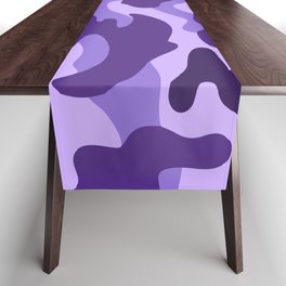 Camouflage Pattern Purple Colours Table Runner