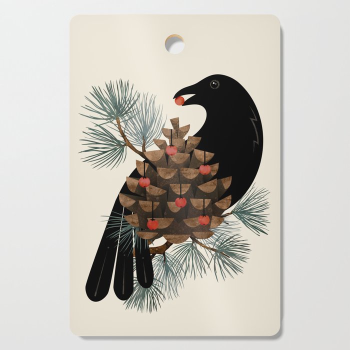 Bird & Berries Cutting Board