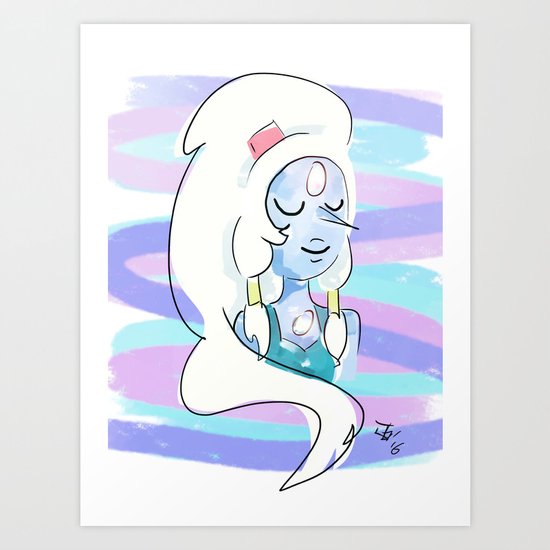 Opal-Giant Woman Art Print