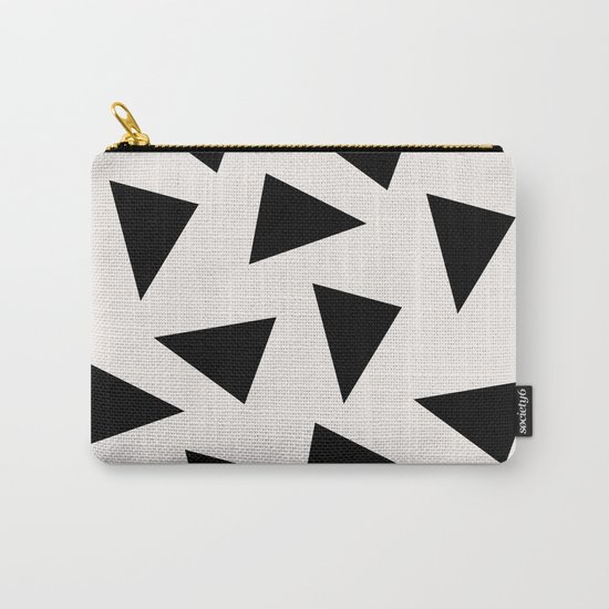 black triangle pattern II Carry-All Pouch