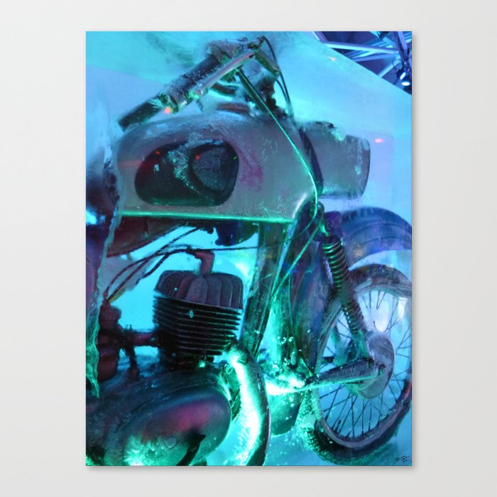 Ice Motorbike 1 Canvas Print