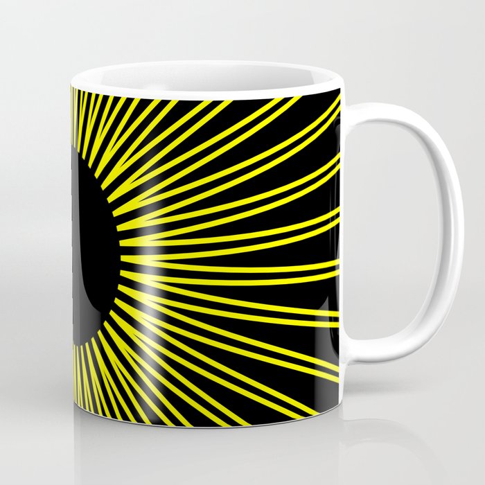 sun with black background Coffee Mug