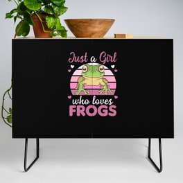 Frog Lovers Sweet Animals For Girls Pink Credenza