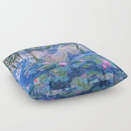 Water Lilies Monet Floor Pillow | Lake, Curated, Digital, Nature, Oil, Impressionism, Monetframedart, Purevintagelove, Monet, Monetseries 