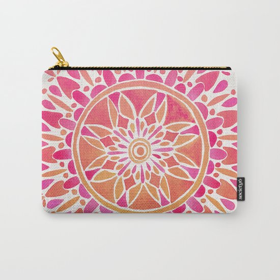Mandala – Pink Ombré Carry-All Pouch