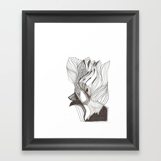 EL hombre pájaro Framed Art Print