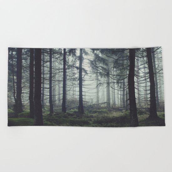 Through The Trees Beach Towel