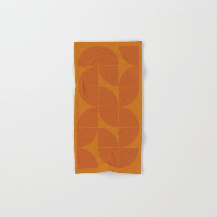 MCM Orange Pieces Hand & Bath Towel