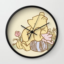Cartoon Pooh Wall Clock