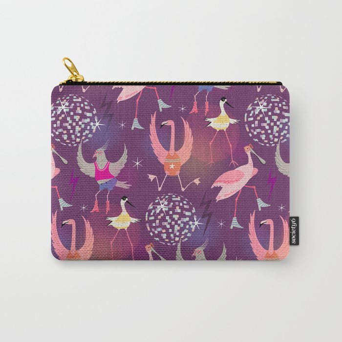 Disco Birds Carry-All Pouch