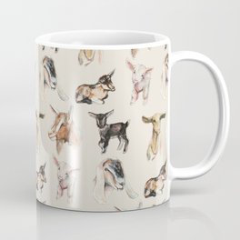 Vintage Goat All-Over Fabric Print Coffee Mug