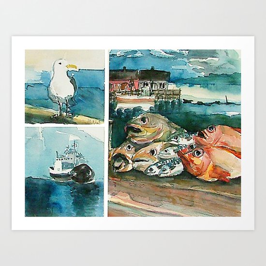 Memories frome the coast of Norway Art Print